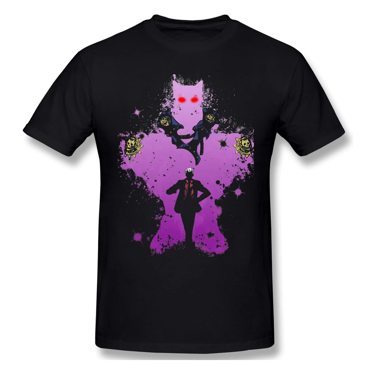 Новая летняя футболка Yoshikage Kira Bite The Dust хлопковая Футболка jojo Необычные