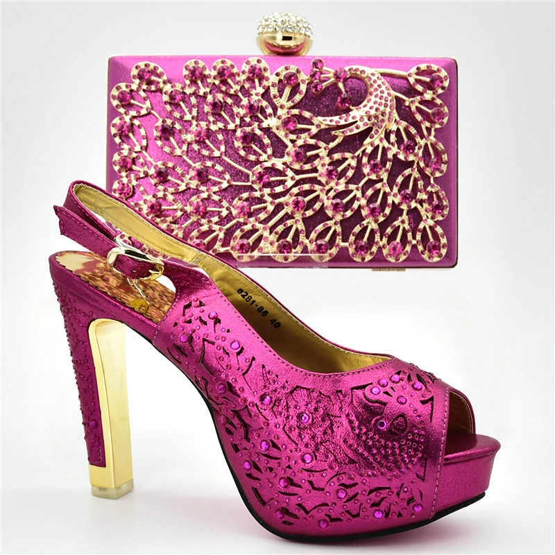 Новинка модные женские свадебные туфли в нигерийском стиле украшенные стразами