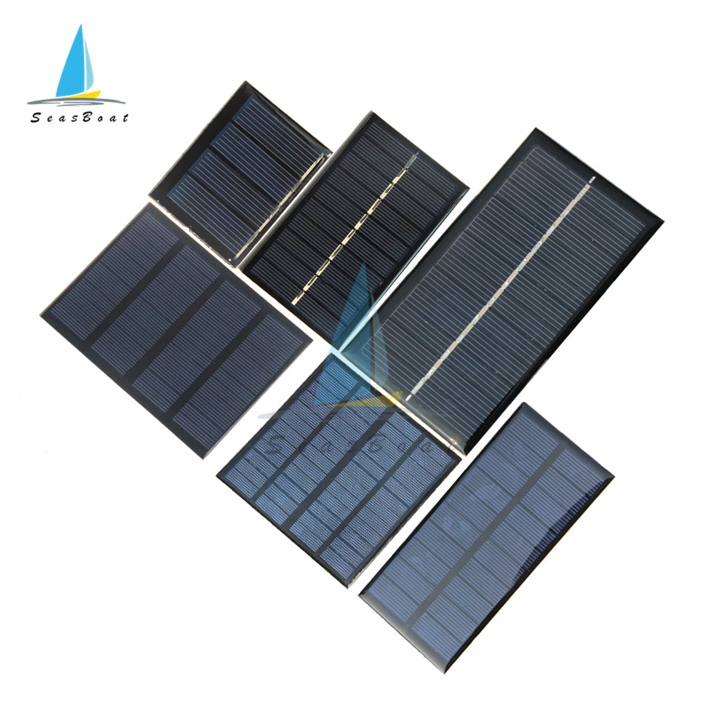 Min Solar Panel Power Bank 0.5V 2V 5V 6V 9V 12V 100MA 115MA 125MA 160MA 250MA 300MA Solar Cell For DIY Solar Charger