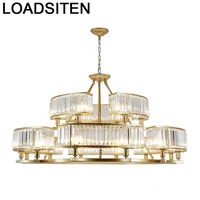 industrial decor chambre fille industriele lustre pendente crystal nordic deco maison luminaria lampen modern hanging lamp