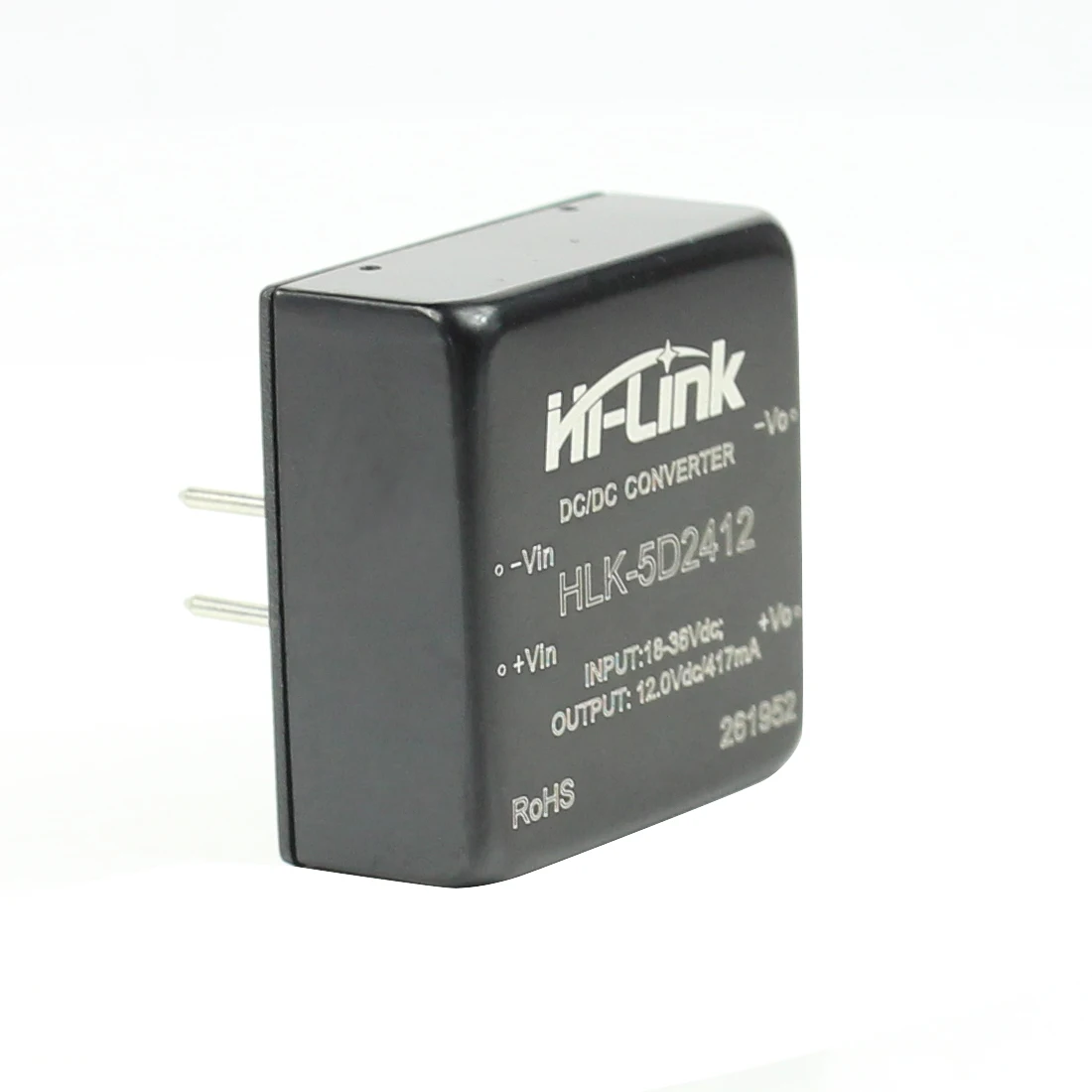 

DC HLK-5D2412 24V to 12V417mA5W коэффициент конверсии 84% тип 100 мс Быстрый старт изолированный модуль питания