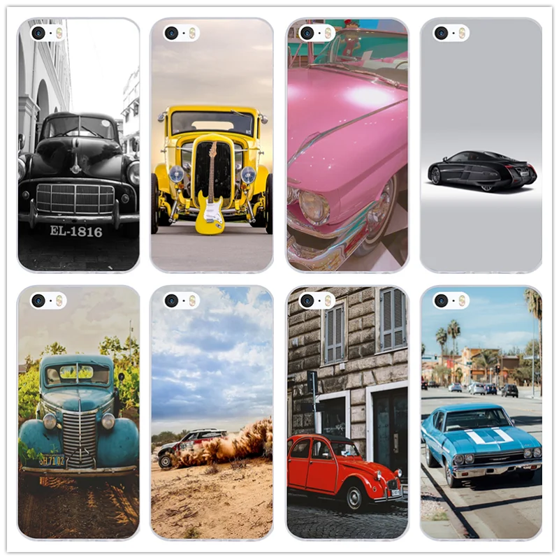 Автомобильные прозрачные мягкие силиконовые чехлы для iphone 7 6 6S 8 Plus 5 5S 5C SE X 4