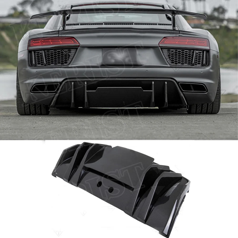 Задний диффузор из углеродного волокна задний спойлер для Audi R8 2016-2020 | Автомобили