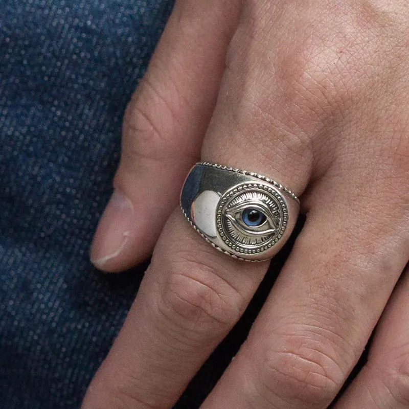 Мужское кольцо в стиле хип-хоп с гравировкой