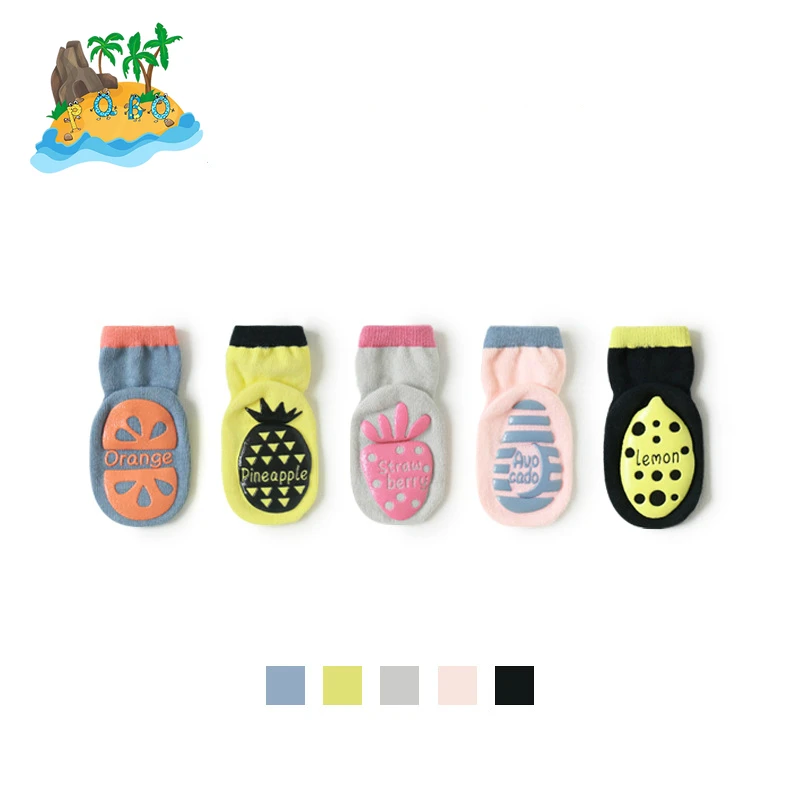 Calcetines de invierno de pelo grueso para beb&eacute; y ni&ntilde;a, medias divertidas de animales con suela de goma, para interiores, para reci&eacute;n nacidos-0