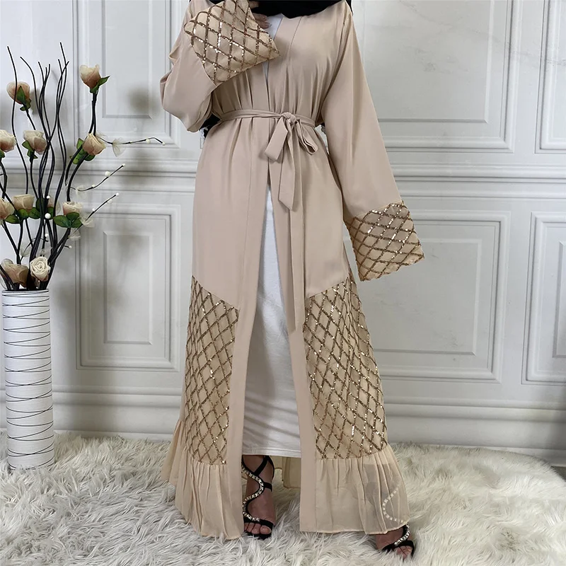 Новое поступление мусульманская мода абайя кимоно высокого качества Дубай Abayas