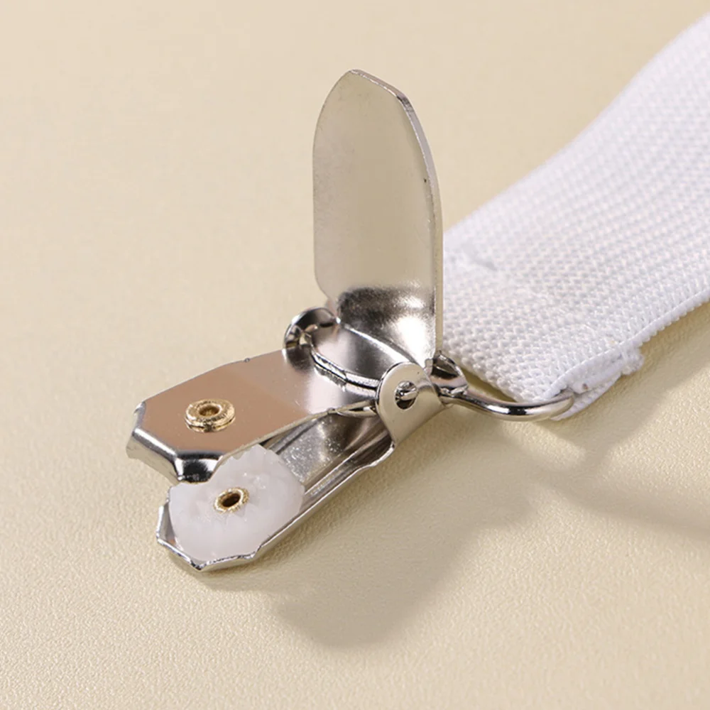 

12pcs Multipurpose Bed Sheet Fasteners Adjustable Suspenders Gripper Elastic Strap with Clips for Bed Sheets Mattress Covers (Wh