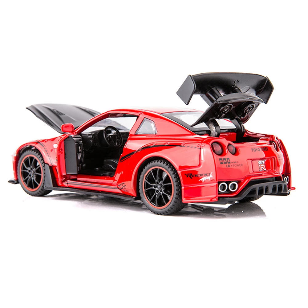 Новая Модель гоночного автомобиля 1:32 NISSAN GTR R35 из сплава Литые и игрушечные