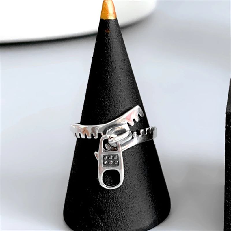 Минималистичные Регулируемые кольца для женщин и девочек в готическом стиле