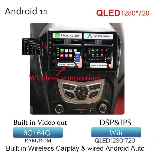 Автомобильный мультимедийный Dvd плеер 64 ГБ Android 11 0 2Din GPS для Chery ARRIZO 5 Авторадио