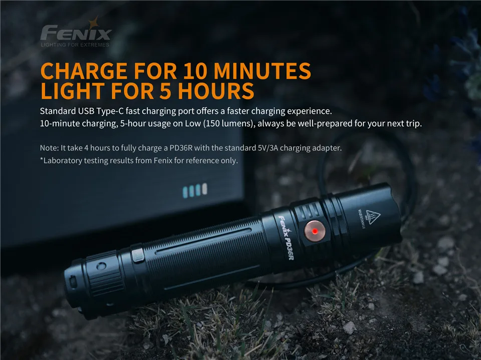 Fenix PD36R 5V 3A Тип C USB 21700 Мощная Вспышка светильник двойные переключатели Управление Открытый тактический фонарь светильник с Батарея индикатор