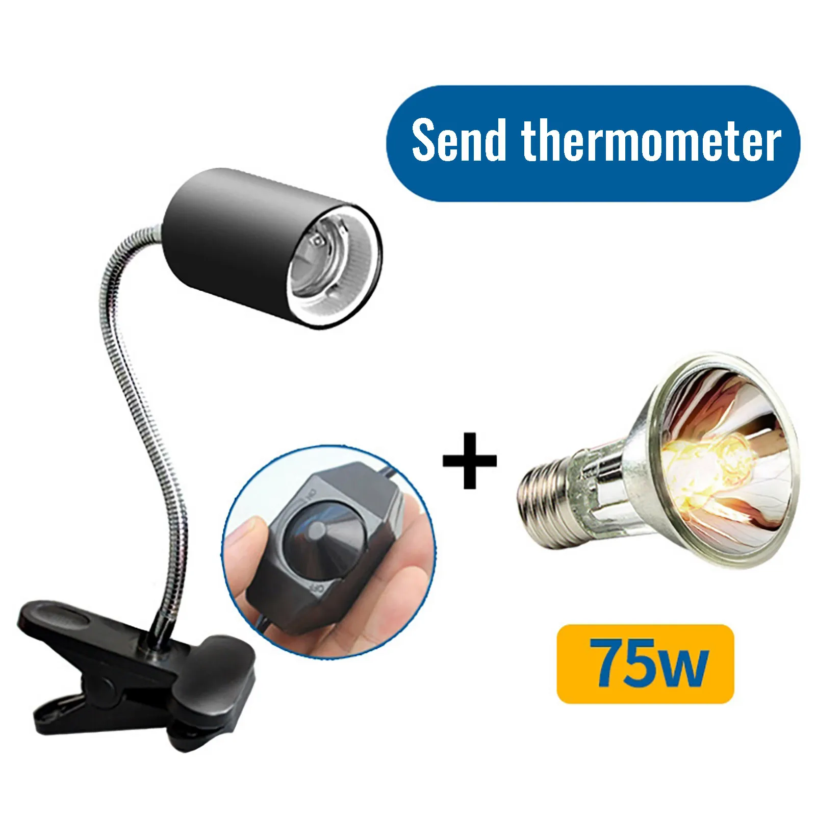 

Лампа нагревательная с держателем лампы с зажимом и гигрометром