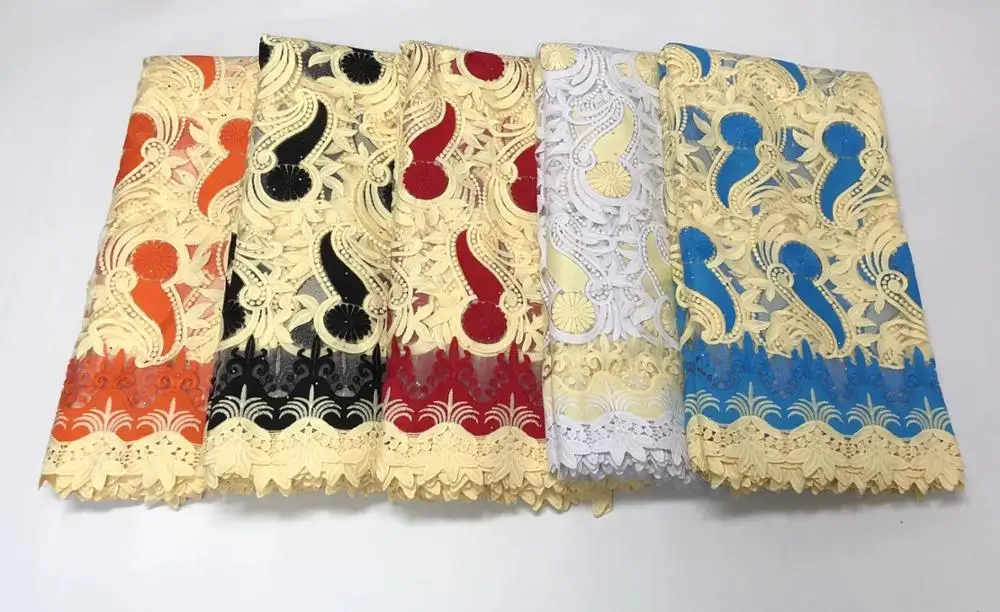 

Madison African Lace Fabric 2020 High Quality Lace Nigerian Stones Lace Fabrics For Wedding Party French Tulle Lace Fabric