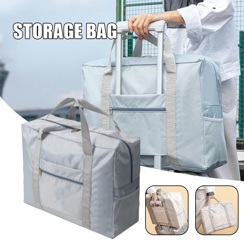 

Travel Duffel Bag with Sleeve for Suitcase Multifunctional Large Capacity Carry-on Tote for Trolley Handle TA