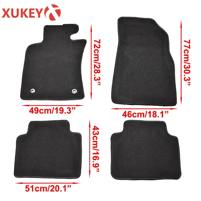 

For Toyota Camry XV50 LHD 2011 2012 2013 2014 2015 2016 2017 Custom Car Floor Mat Mats Auto Interior Nylon Rubber Backing Liner