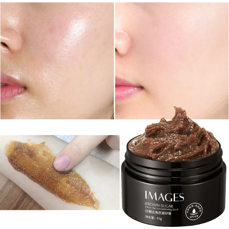 

Face Body Scrub Brown Sugar Skin Exfoliating Brightening Acne Treatment Deep Cleansing Pore Dead Skin Natural Organic 65g