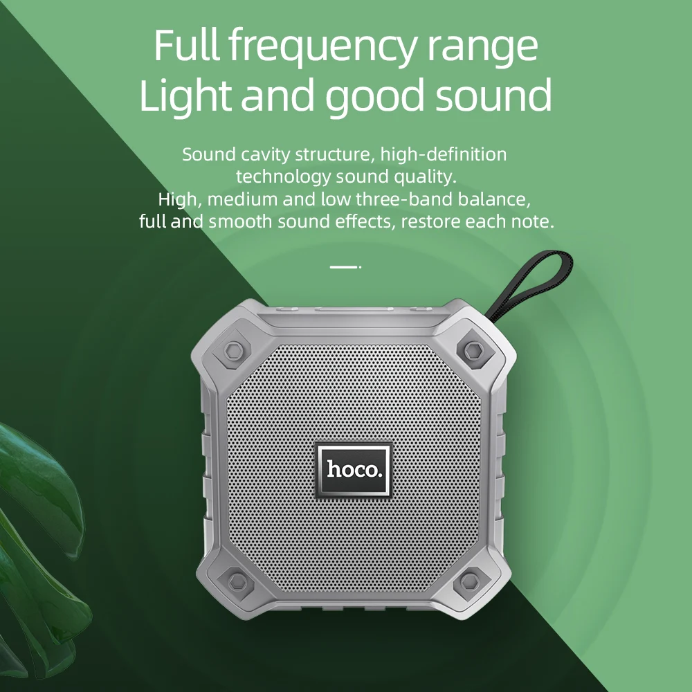 Портативная беспроводная Bluetooth-Колонка HOCO Спортивная колонка Bluetooth 5 0 3D стерео
