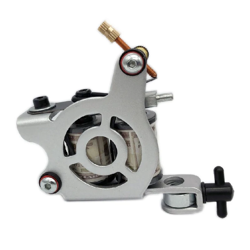 Новые катушки для тату машины 10 оберток лайнера и шейдера черный/серебристый