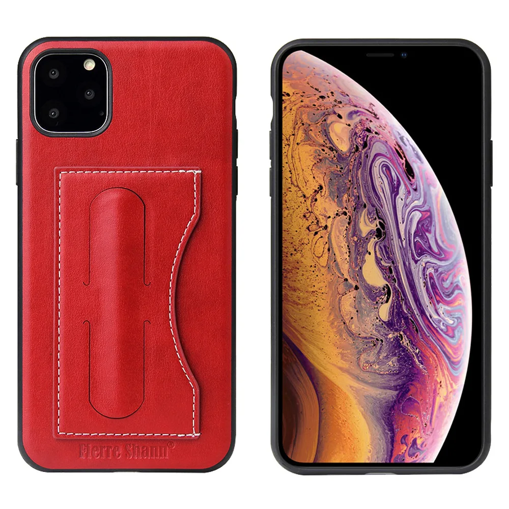 Чехол-накладка для iPhone 11 Pro Max 4 вида цветов 5 8 6 1 из искусственной кожи с отделением