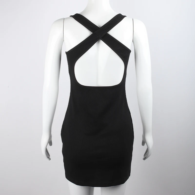 Женское Бандажное платье сексуальные костюмы с открытой спиной и перекрестными
