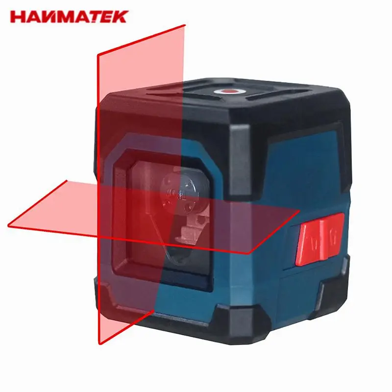 

HANMATEK LV2 High Precision Laser Level 2 Lines of Red Beam 635Nm Wavelength Automatic Leveling Vertical And Horizontal Lines