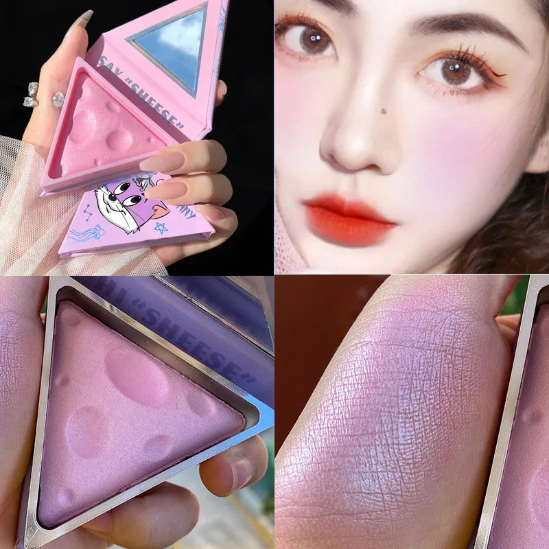 Cute Cheese Blush Baked Cheek Face Blusher Soft Girl Makeup Matte Texture Base Mineral Palette Cosmetics |