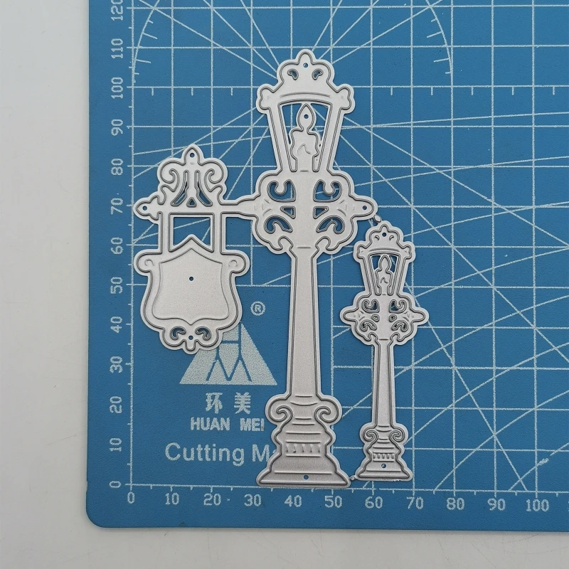 Уличная лампа фестиваль металлическая высечка DIY Скрапбукинг Femplate декоративная