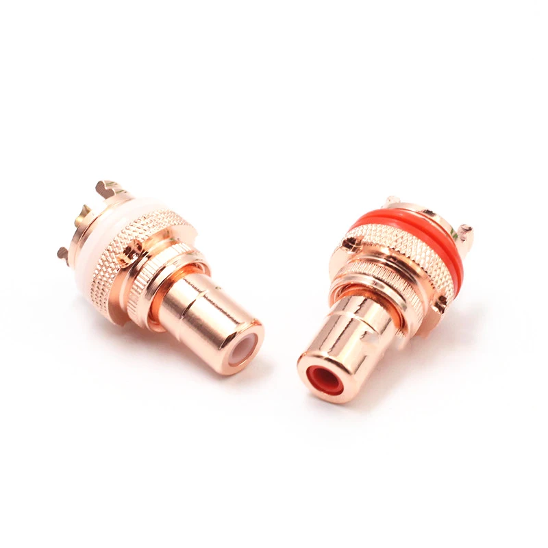 HiFi медная пластина RCA гнездовой разъем шасси розетки розетка | Электроника