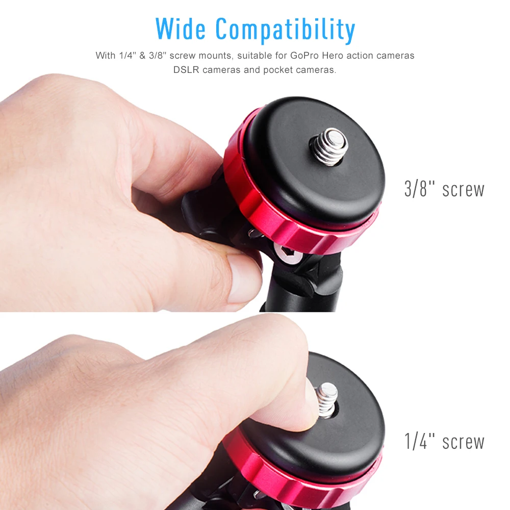 Manbily MT 02 Портативный Алюминий сплав Настольный штатив для цифровой зеркальной