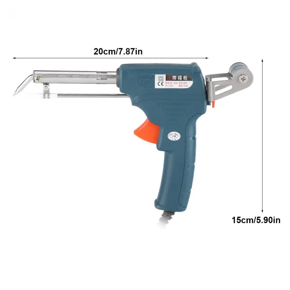 Original 220V 60W Electrical Welding Gun Automatic Send Tin Soldering Iron Portable Heating Repair Tools Lead-free Nozzle | Инструменты