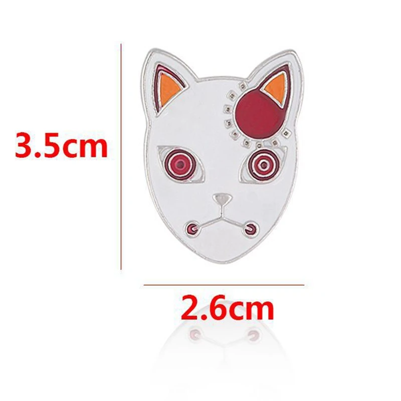 

Anime Demon Slayer Blade Bamboo Brooch Kamamon Nito Mask Badge Alloy For Women/Men Clothing Enamel Pins Jewelry Accessories Gift