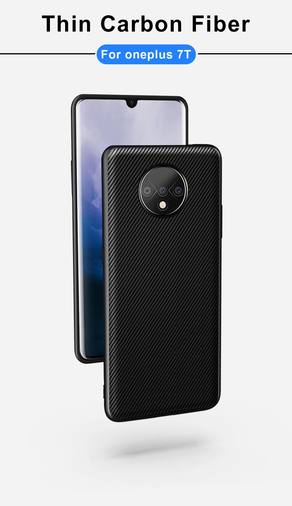 Для Oneplus 7T чехол Высокое качество Текстура углерода кожа задняя крышка для Oneplus 7T Pro 6T 6 5T 5 полный защитный противоударный чехол