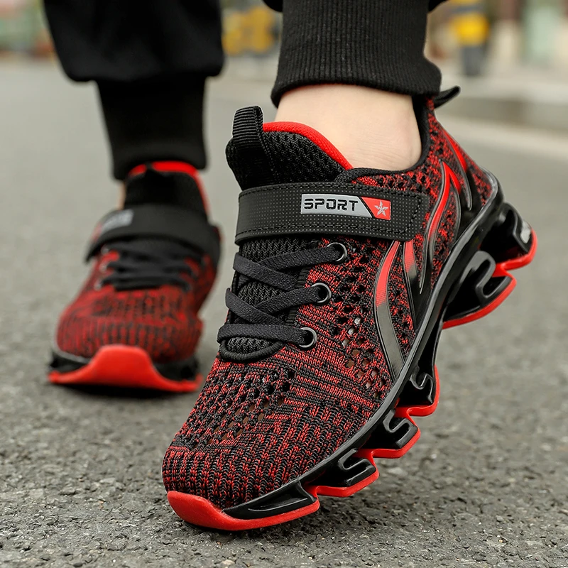 Кроссовки Детские больших размеров дышащие для бега летняя спортивная