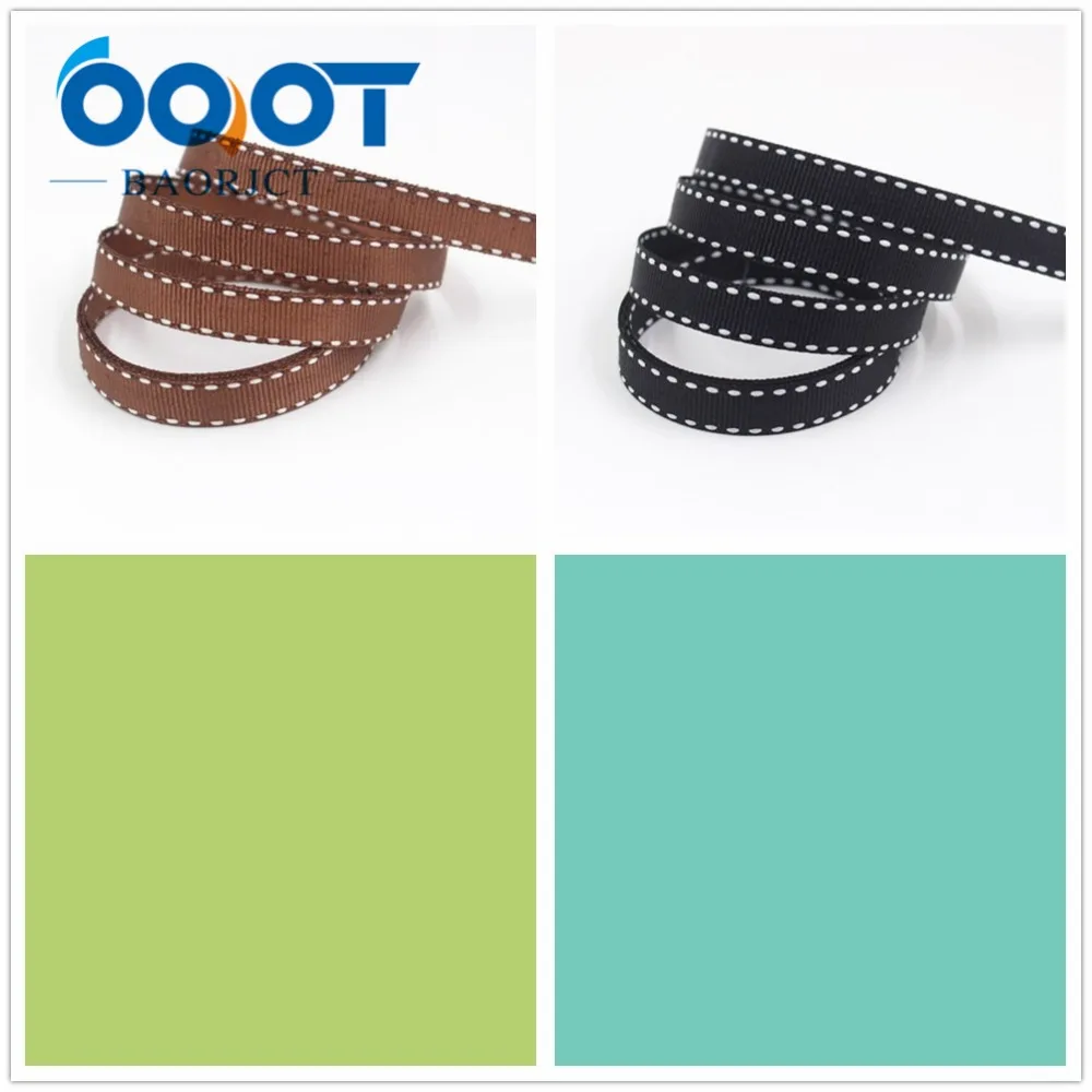 OOOT BAORJCT, 10 мм 20 ярдов, I-19807-1813, твердые цветные ленты тепловой передачи печатных grosgrain, DIY Одежда материалы ручной работы