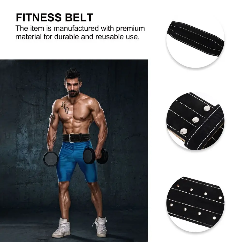 

Waist Supporter PU Adjustable Weightlifting Fitness Waist Protective Belt