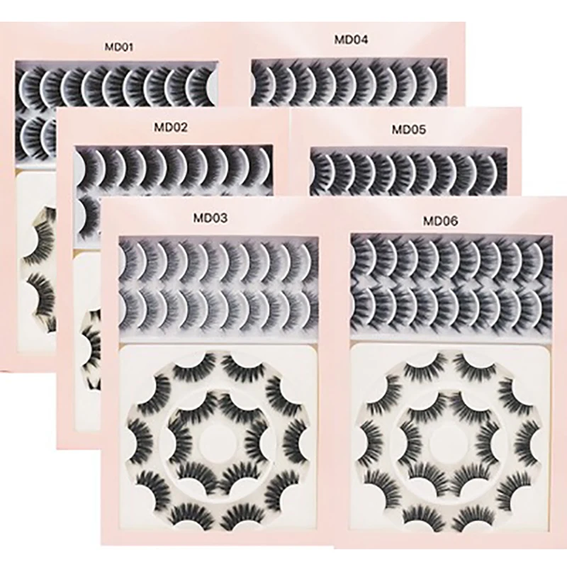 2020 новые искусственные норковые ресницы 18 пар в упаковке Толстые Длинные