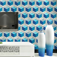 modern 3d geometric wallpapers personalized wall paper roll bar ktv room background wallpaper waterproof wall decor for walls