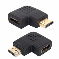 90 degrees angle turn right hdmi connector hdmi male to female adapter converter supports hd 1080p