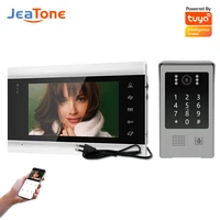 jeatone wifi video doorphone for home 960p video intercom with doorbell camera home access control system with passcode card