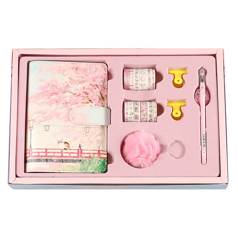 

Блокнот-Ежедневник А6, 80 листов, с цветущей вишней, с отрывными листами