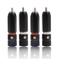 4pieces plugacrolink pf 120 rhodium plated rca plug 9mm cable phono connector