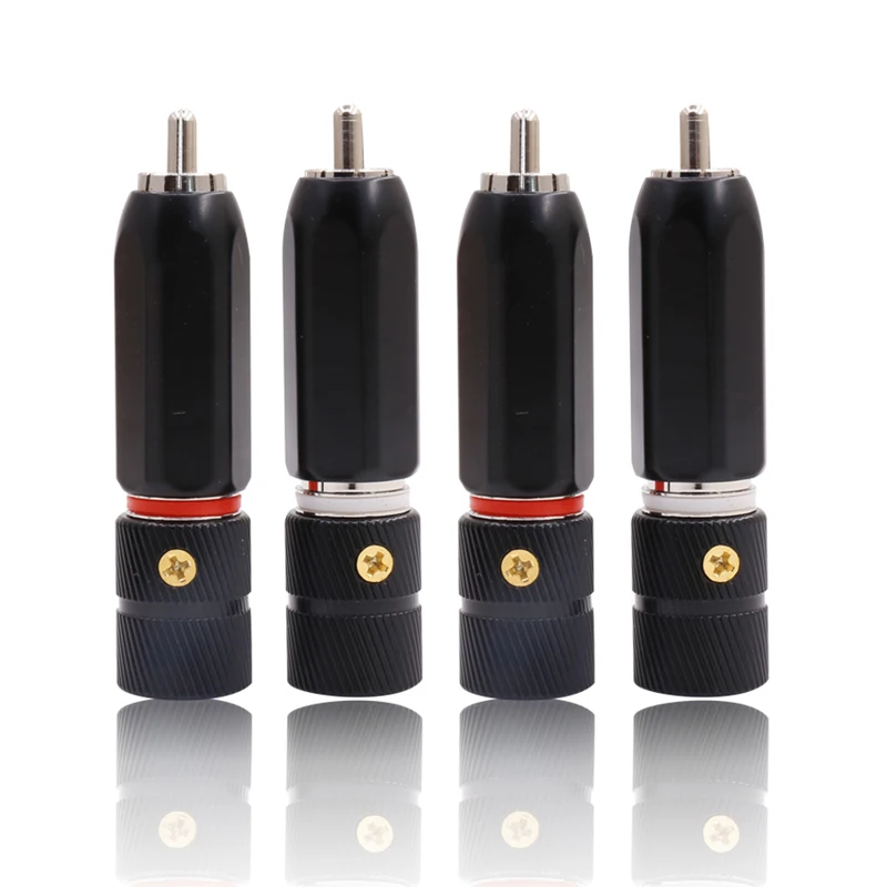 4 шт. разъем ACROLINK PF 120 родиевым покрытием RCA 9 мм кабель Phono разъем|Коннекторы и