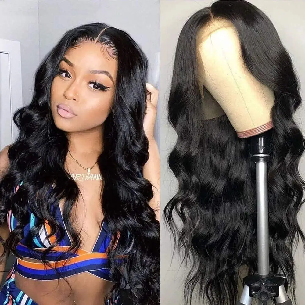 

Marchquen 150% 13x1 4x1 T Part Lace Wig Human Hair March Queen Brazilian Non-Remy Body Wave Human Hair Wigs For Black Women
