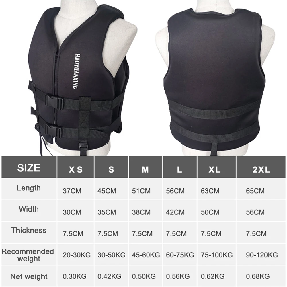 

Neoprene Life Jacket Adult Kids Life Vest Water Sports Fishing Vest Kayaking Boating Swimming Surfing Drifting Safety Life Vest