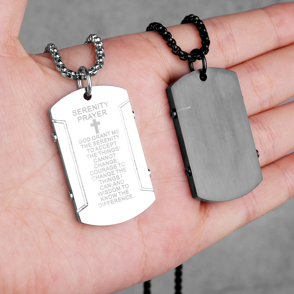 Черный крест массивные Длинные мужские ожерелья подвеска в стиле панк для