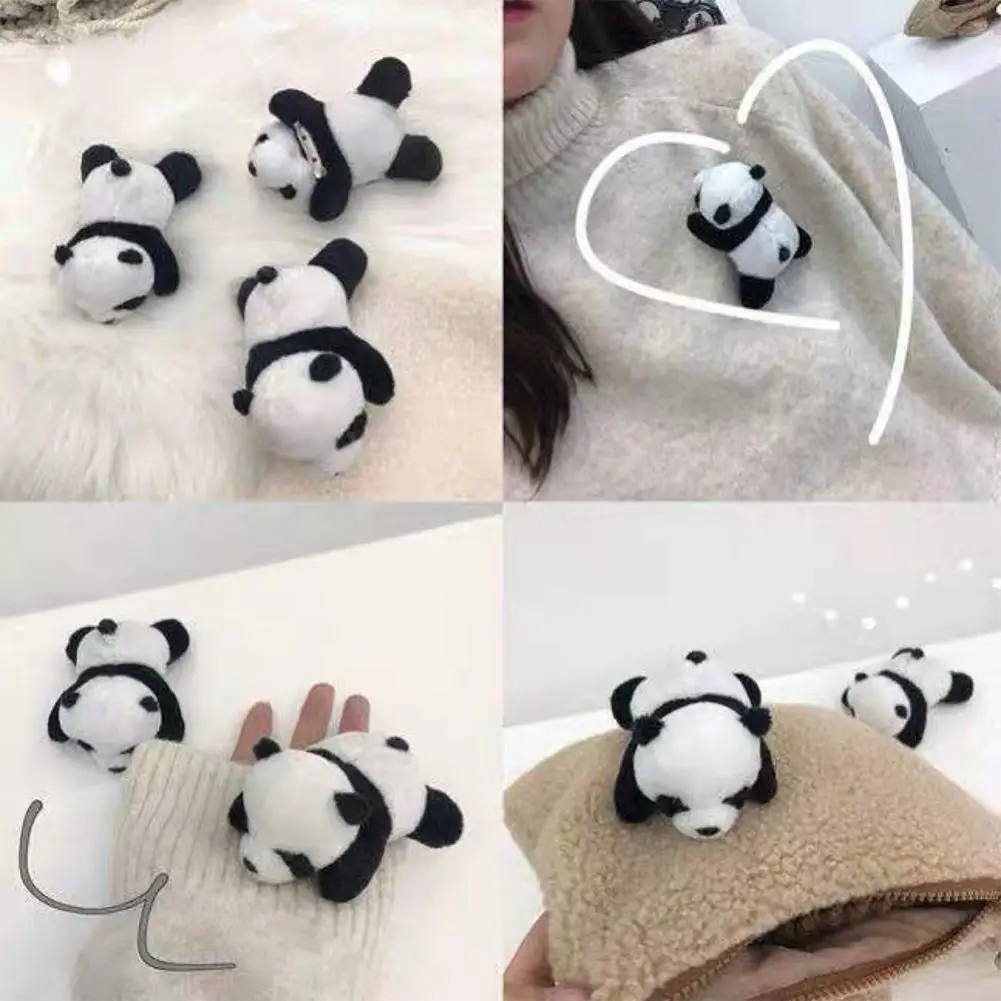 Мягкая Плюшевая Кукла 9 5 см милая подвесная брошь в форме панды Детская плюшевая