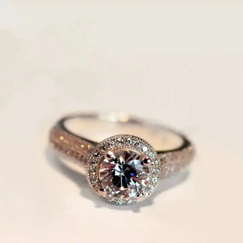 

Trendy Round Band Ring Jewelry Size6-9 Jewelry For Women Wedding Engagement Party Gift Jewelly Rings
