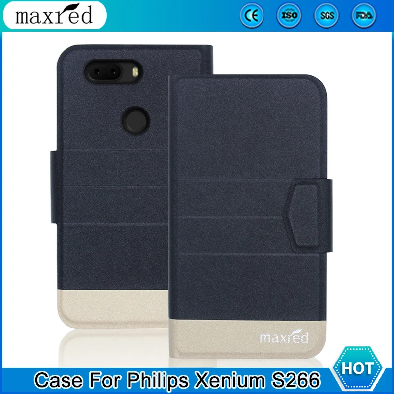 Оригинал! Флип-чехол для Philips Xenium S266 5 цветов высококачественный Ультратонкий