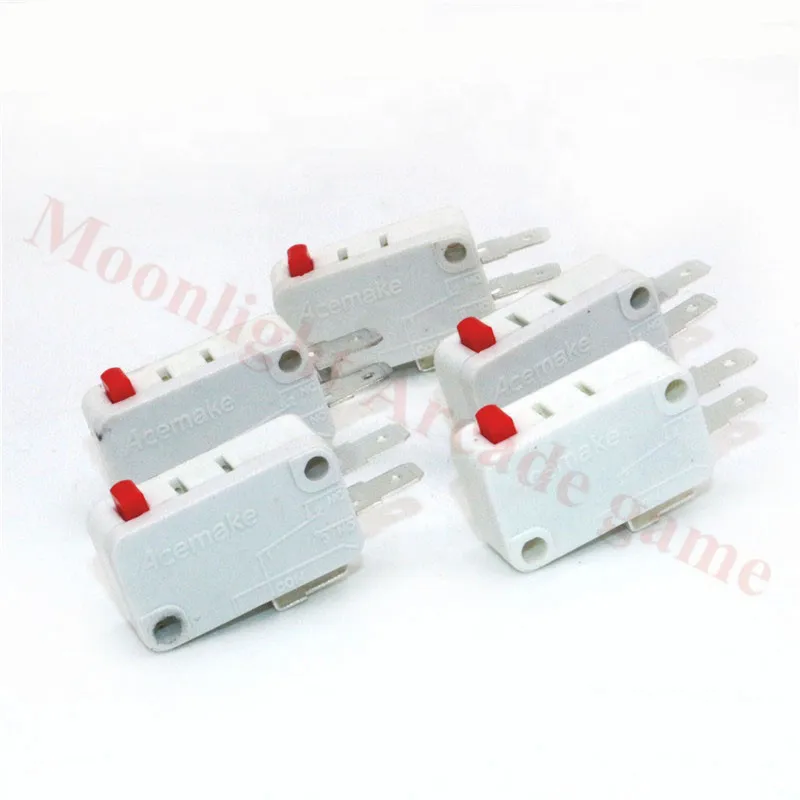 100 шт. микропереключатель Acemake для кнопок 3 клеммы аркадные детали аркадная машина