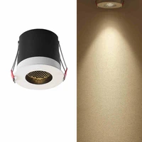 depth anti glare led spotlight embedded led cob ceiling 7w 12w 15w warm white led wall wash light hotel commercial lighting